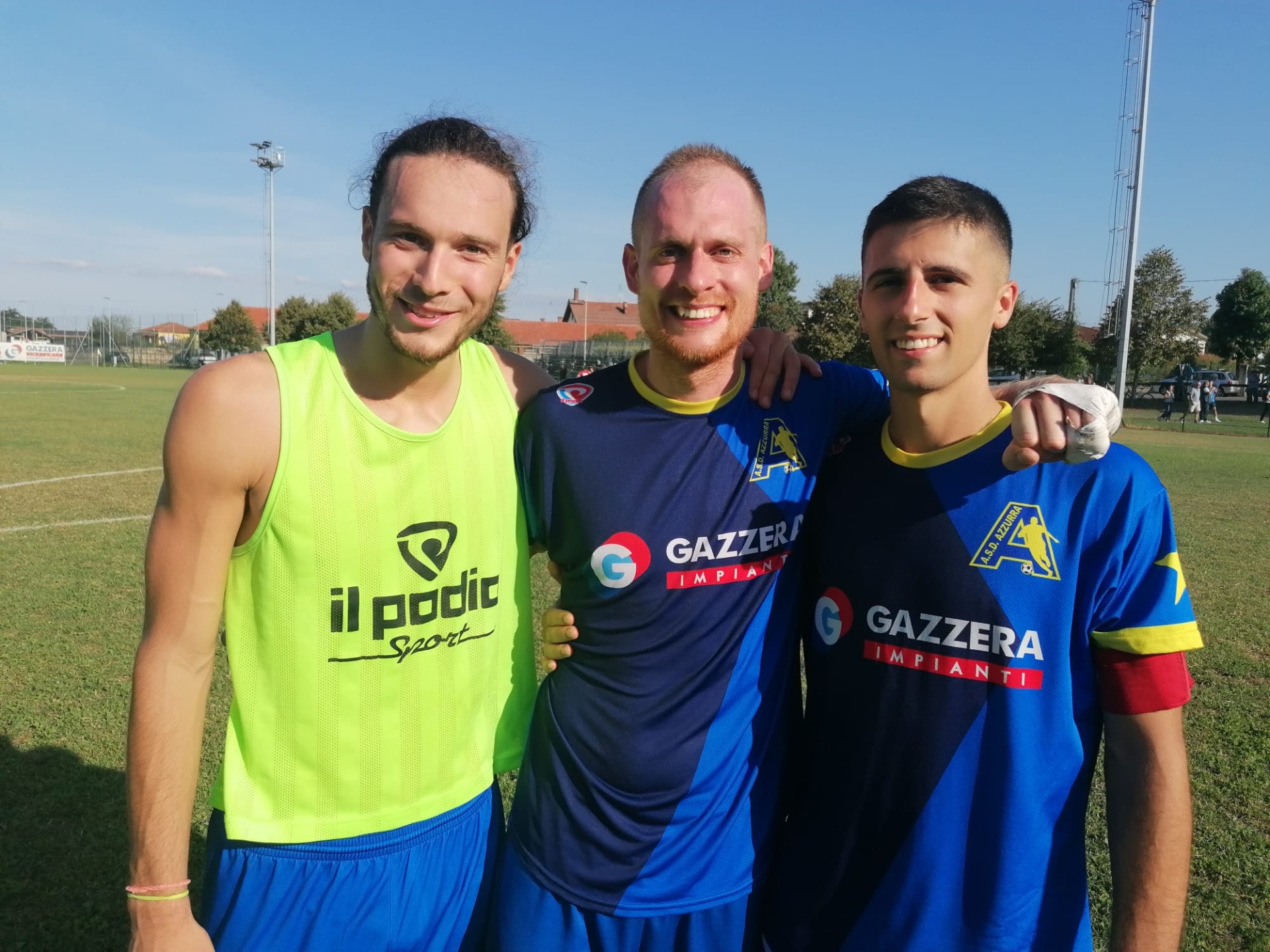 Lanzavecchia, Fenoglio e Roccia dopo il match tra Azzurra e Piazza