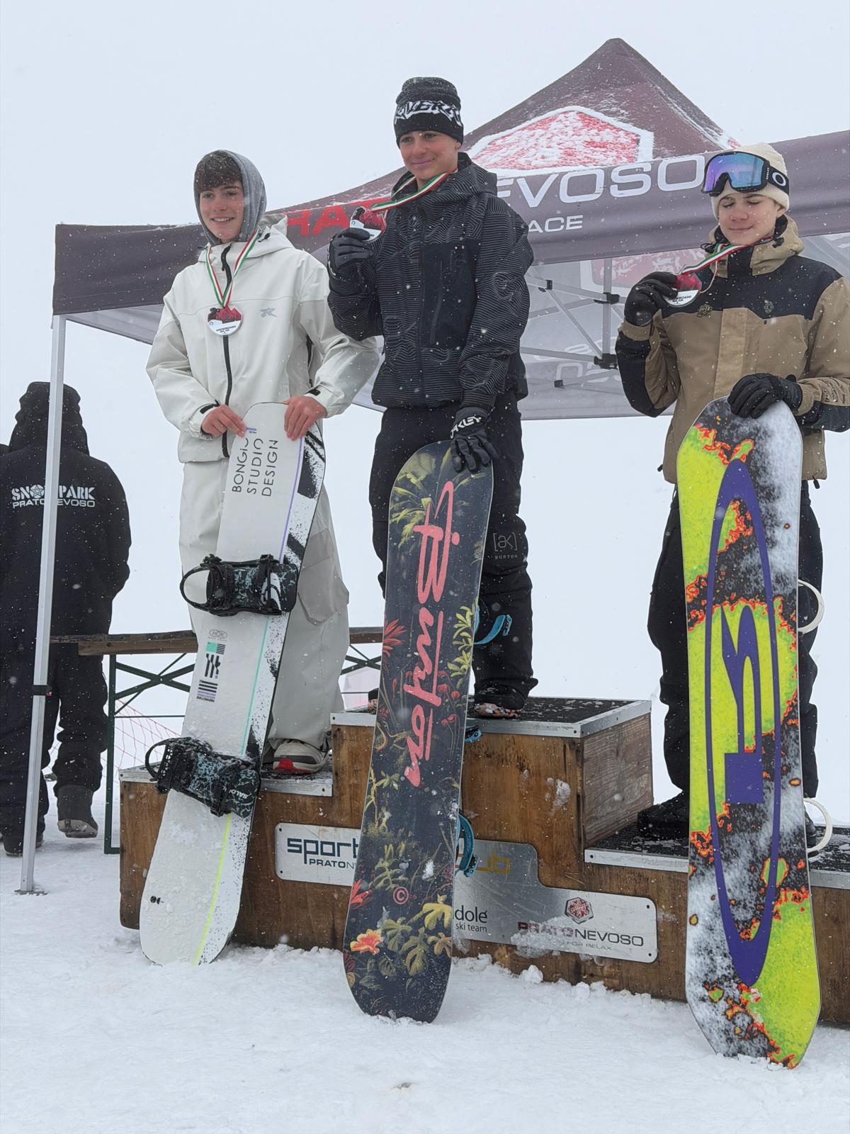 podio Aspiranti snowboard